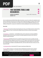 100 Hacking Tools and Resources - HackerOne