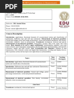 AI - EEE - 403 - Instrumentation and Measurement - 5DEEE