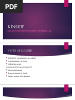 Kinship: Relationship Through Birth and Marriage