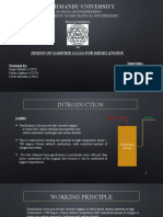 Design of Gasifier System For Diesel Engine PPT Finale