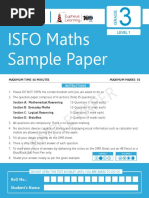 ISFO Sample Paper Math 3