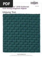 Unjung Yun: Cascade Yarns 2019 Knitterati Knit-Along Diagonal Afghan