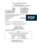 Formula de Interes Compuesto