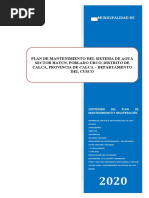 3.2.c. MODELO PLAN DE MANTENIMIENTO Hatun - Urco - Calca MAYO 2020