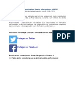 Partager Sur Twitter: Lettre de Motivation Master Informatique MIAGE