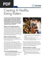 Creating A Healthy Eating Pattern: ACSM Information On