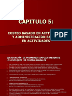 Cap5 - Costeo Basado en Actividades y Adm - Basada en Actvds.