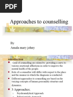 Approaches To Counselling: by Amala Mary Johny