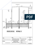 Section@ "X-X" Ground Floor Only: Construction of Toilet Block For High School Under Manabadi:Naadu-Nedu in Ap State