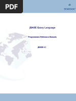 jBASE Query Language: Programmers Reference Manuals