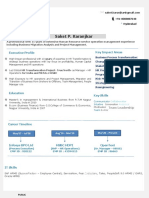 Saket P. Karanjkar: Executive Profile Key Impact Areas