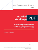 Translating The Multilingual City) Translating The Multilingual City