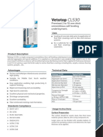 Vetotop CL530: Premixed 2 To 10 MM Thick Cementitious Self Leveling Underlayment