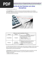 La Relación de Las Finanzas Con Otras Disciplinas