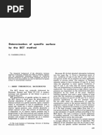 Determination of Specific Surface by The BET Method