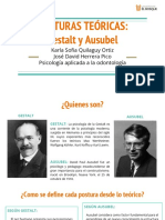 POSTURAS TEÓRICAS - Gestalt y Ausubel PDF