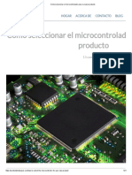 Cómo Seleccionar El Microcontrolador para Su Nuevo Producto