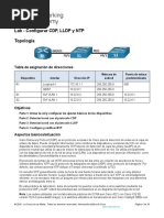 10.8.2 Lab - Configure CDP, LLDP, and NTP