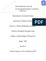 Práctica 6. Materia-Propiedades Periódicas