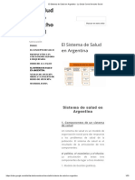 El Sistema de Salud en Argentina - La Salud Como Derecho Social PDF