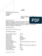 Certificado de Disponibilidad de Servicio de Energia Electrica PDF