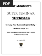 Jay Abraham Super Summit Workbook