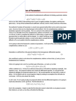 Section 3-10: Variation of Parameters: Pty Qty Rty GT