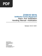 ZXSS10 SS1b: Alarm and Notification Handling Manual - Notification