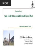 Auto Control Loops in Thermal Power Plant: Sith - Ananda Kumar