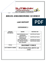 Science Enginering Lab Report Experiment 3 Buoyant Force PDF