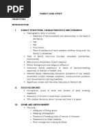 Family Case Study Format