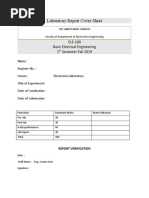 BEE Laboratory Report Sheet