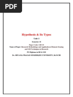 Hypothesis & Its Types