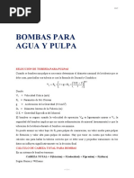 Bombas para Agua y Pulpa