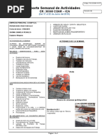 Reporte Semanal de Actividades SSOMA 17 AL 22