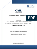 Caracterizacion Oportunidades Empleo Municipio Santa Ana