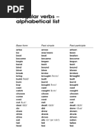 Colloquial English - Irregular Verbs