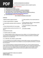 MUESTREO MICROBIOLÓGICO DE SUPERFICIES, Caso de Estudio