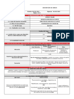 Carta Descriptiva Analista Servicio Al Cliente