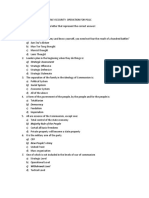 Test Question For Insurgency Security Operation For PSJLC