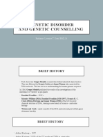 Genetic Disorder and Genetic Counselling: Ruthanne Lorraine T. Datul BML2A