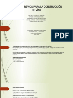 Estudios Previos para La Construcción de Vías