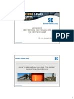 Advanced Centrifugal Casting Alloys For Dri Processes: Mr. Luis Humberto Quaranta