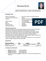 Muhammad Shoaib, S Resume (API 510-API 570-API 653)