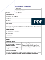 Appendix 1: Lesson Plan (Template) : I Am Working On: Time Management