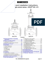 Operating and Installation Instructions: Straight Through Control Valves - STEVI 470 / 471