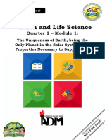 Earth and Life Science: Quarter 1 - Module 1