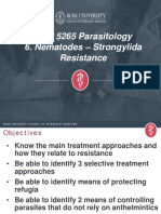 VMP 5265 Parasitology 6. Nematodes - Strongylida Resistance