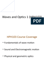 HPH103 - Waves and Optics 1 - Lecture # 10-1