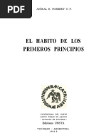 El Habito de Los Primeros Principios. Fosbery PDF